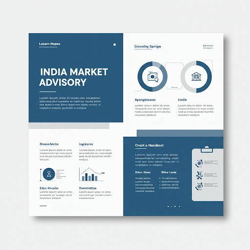 Charts of a report on Indian markets